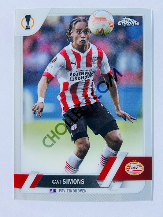 Xavi Simons - PSV Eindhoven 2022-23 Topps Chrome UEFA Club Competitions #60