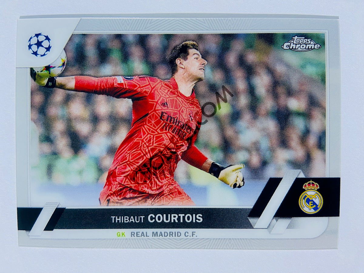 Thibaut Courtois - Real Madrid C.F. 2022-23 Topps Chrome UEFA Club Competitions #63