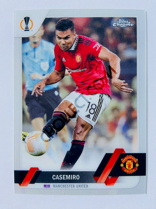 Casemiro - Manchester United 2022-23 Topps Chrome UEFA Club Competitions #64