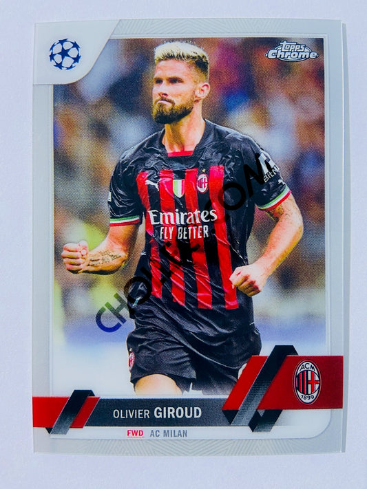 Olivier Giroud - AC Milan 2022-23 Topps Chrome UEFA Club Competitions #79