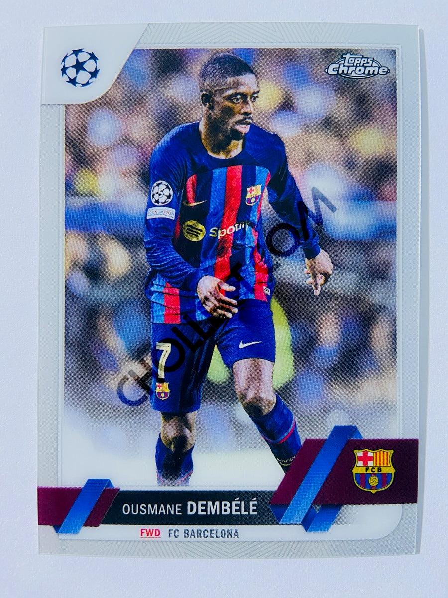 Ousmane Dembélé - FC Barcelona 2022-23 Topps Chrome UEFA Club Competitions #98