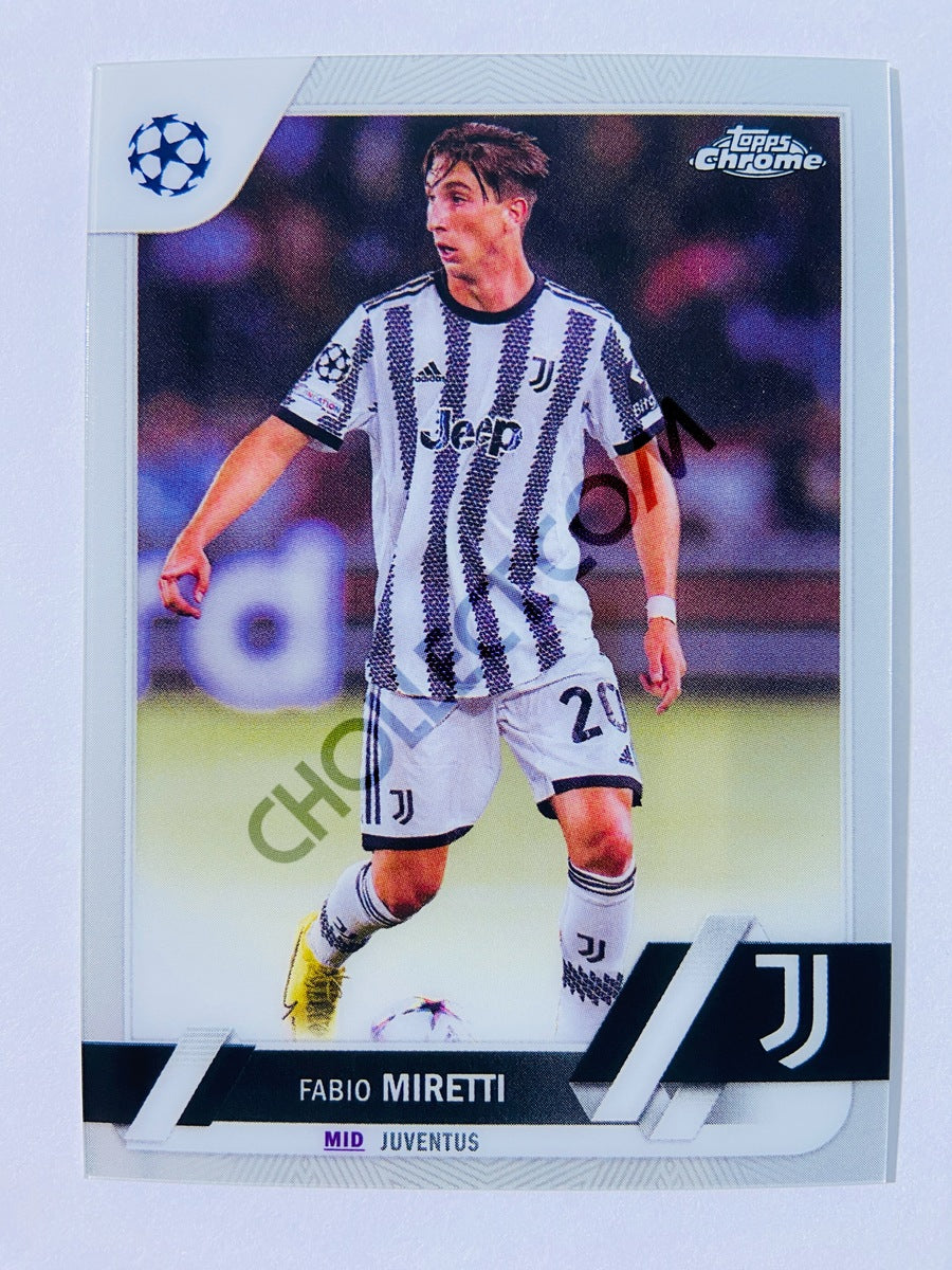 Fabio Miretti - Juventus 2022-23 Topps Chrome UEFA Club Competitions #116