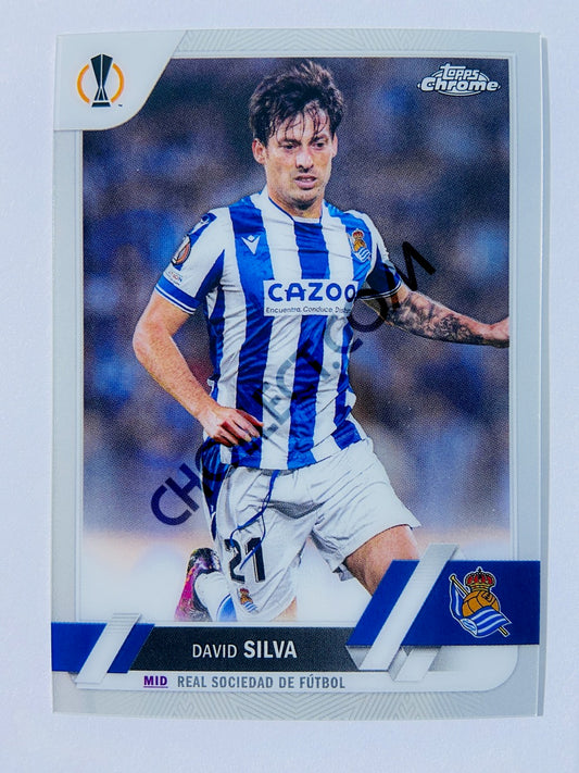 David Silva - Real Sociedad de Fútbol 2022-23 Topps Chrome UEFA Club Competitions #154