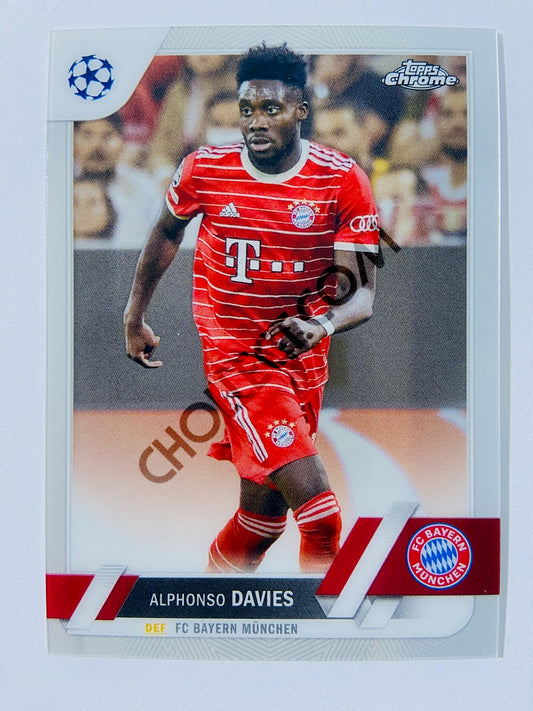 Alphonso Davies - FC Bayern München 2022-23 Topps Chrome UEFA Club Competitions #162