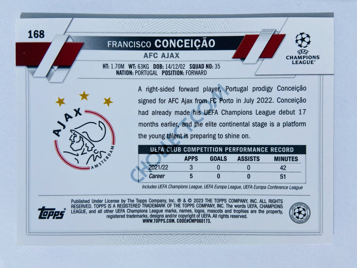 Francisco Conceição - AFC Ajax 2022-23 Topps Chrome UEFA Club Competitions #168