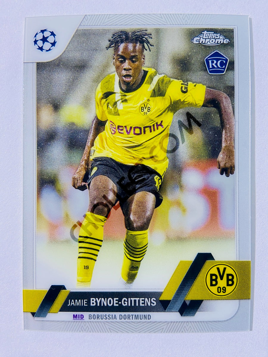 Jamie Bynoe-Gittens - Borussia Dortmund 2022-23 Topps Chrome UEFA Club Competitions RC Rookie #43