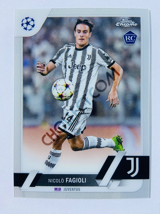 Nicolò Fagioli - Juventus 2022-23 Topps Chrome UEFA Club Competitions RC Rookie #53