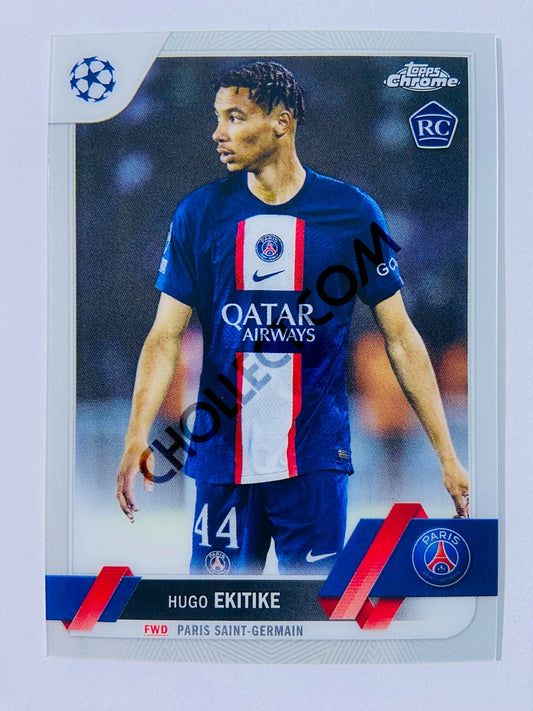 Hugo Ekitike - Paris Saint-Germain 2022-23 Topps Chrome UEFA Club Competitions RC Rookie #125