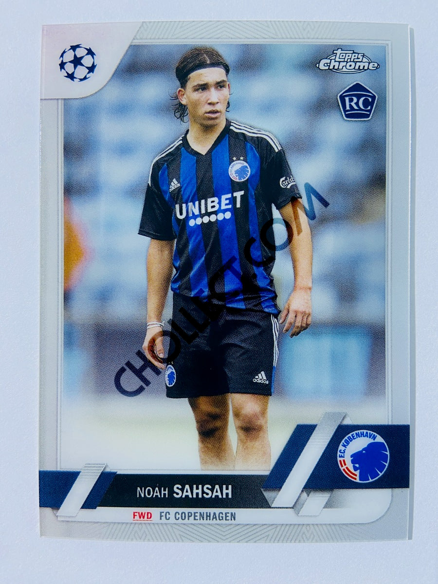 Noah Sahsah - FC Copenhagen 2022-23 Topps Chrome UEFA Club Competitions RC Rookie #141