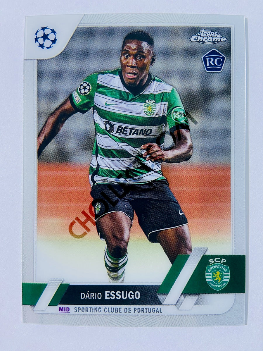 Dário Essugo - Sporting Clube de Portugal 2022-23 Topps Chrome UEFA Club Competitions RC Rookie #155