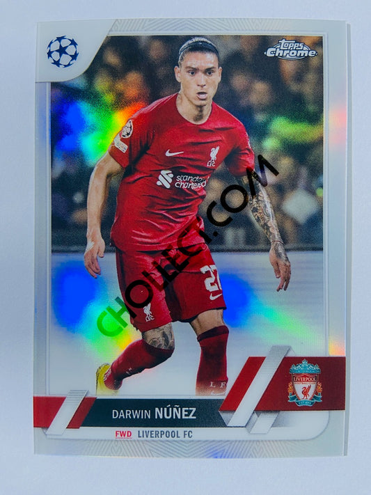 Darwin Núñez - Liverpool FC 2022-23 Topps Chrome UEFA Club Competitions Refractor #56