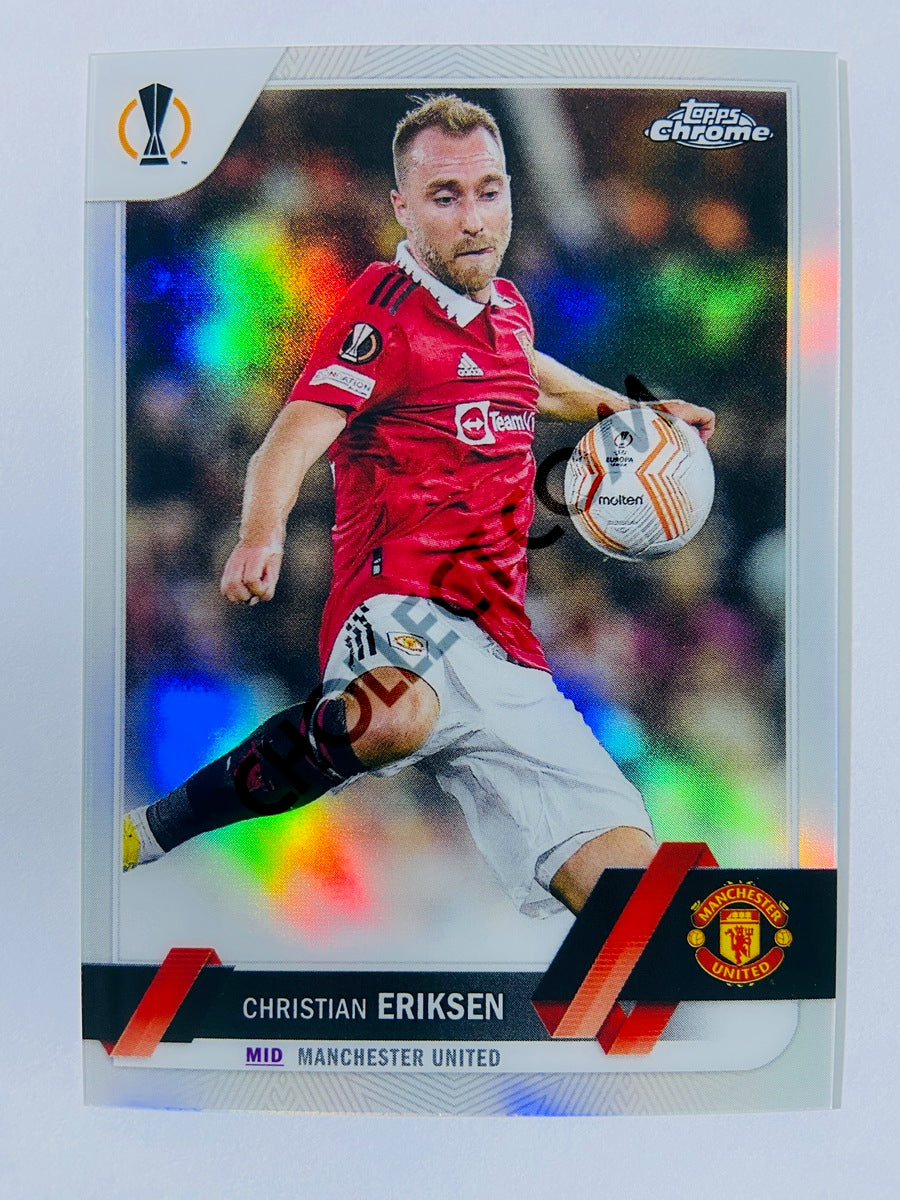 Christian Eriksen - Manchester United 2022-23 Topps Chrome UEFA Club Competitions Refractor #127