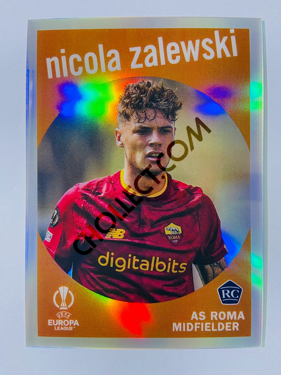 Nicola Zalewski - AS Roma 2022-23 Topps Chrome UEFA Club Competitions 1959 Topps Insert RC Rookie #59-3