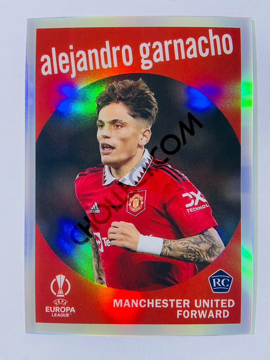 Alejandro Garnacho - Manchester United 2022-23 Topps Chrome UEFA Club Competitions 1959 Topps Insert RC Rookie #59-21