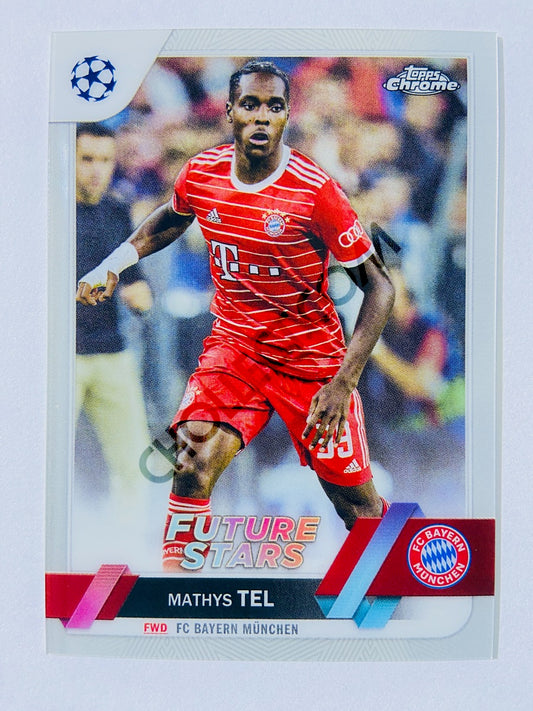 Mathys Tel - FC Bayern München 2022-23 Topps Chrome UEFA Club Competitions Future Stars #197