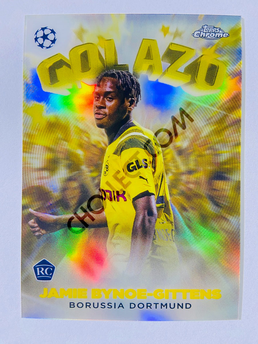 Jamie Bynoe-Gittens - Borussia Dortmund 2022-23 Topps Chrome UEFA Club Competitions Golazo RC Rookie #G-1