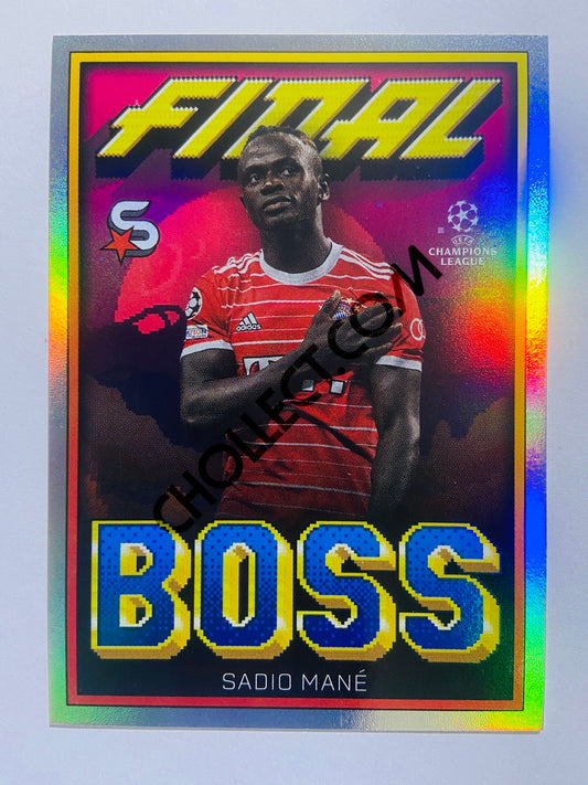 Sadio Mané - FC Bayern München 2022-23 Topps UEFA Superstars Final Boss Insert #FB-SM