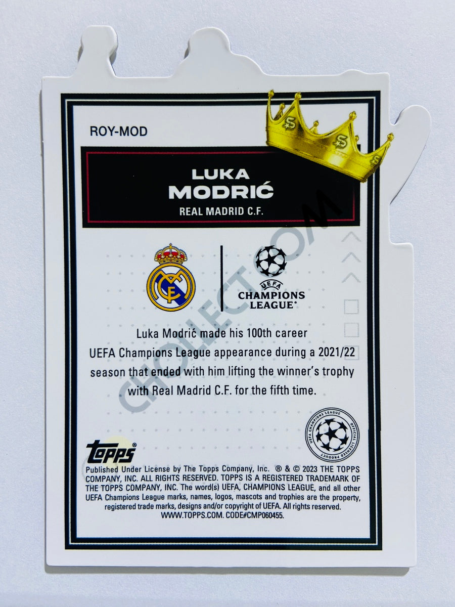 2022-23 Luka Modric Panini Donruss Kit Kings Gold Real Madrid