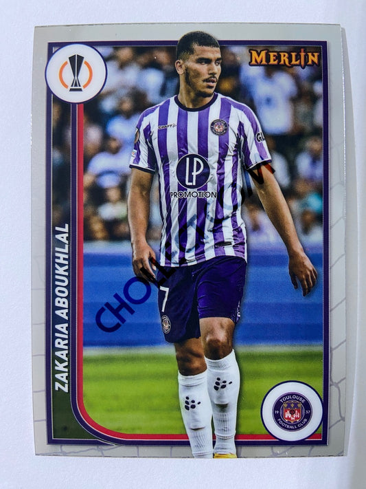 Zakaria Aboukhlal - Toulouse FC 2023-24 Topps Merlin #132