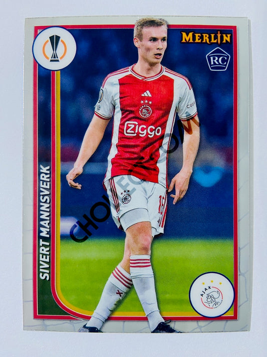 Sivert Mannsverk - AFC Ajax 2023-24 Topps Merlin RC Rookie #7