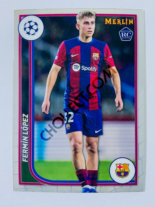 Fermín López - FC Barcelona 2023-24 Topps Merlin RC Rookie #39