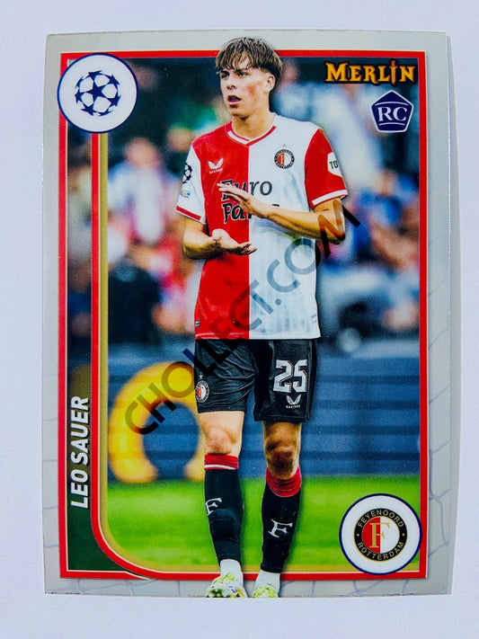 Leo Sauer - Feyenoord 2023-24 Topps Merlin RC Rookie #58