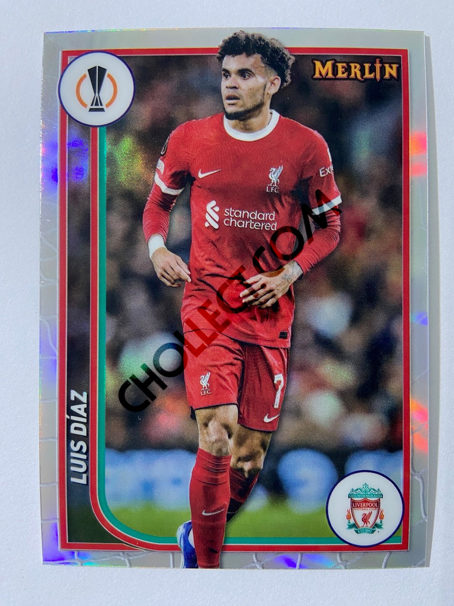 Luis Diaz - Liverpool FC 2023-24 Topps Merlin Refractor #71