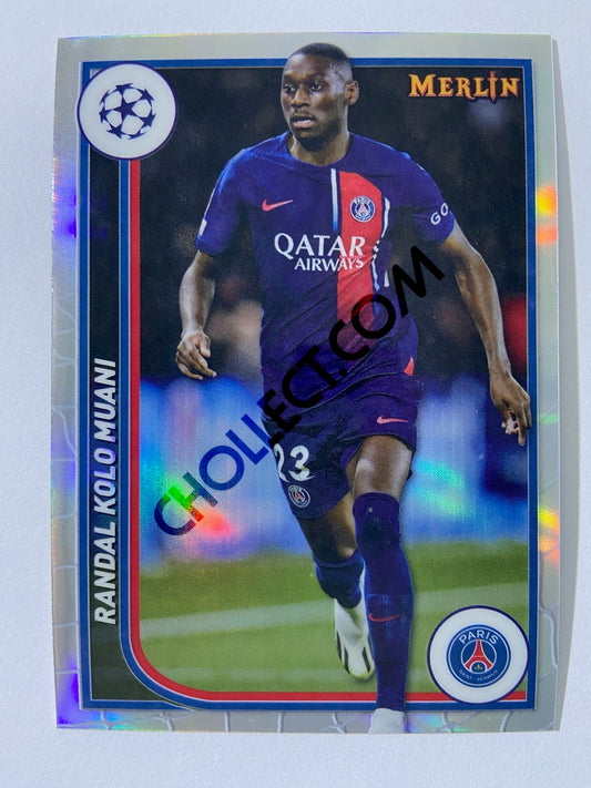 Randal Kolo Muani - Paris Saint-Germain 2023-24 Topps Merlin Refractor #93