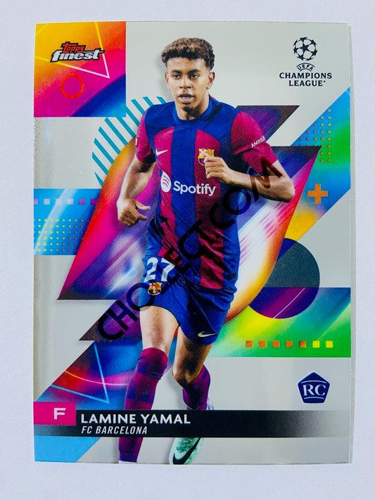 Lamine Yamal – FC Barcelona 2023-24 Topps Finest UEFA Club Competitions RC Rookie #50