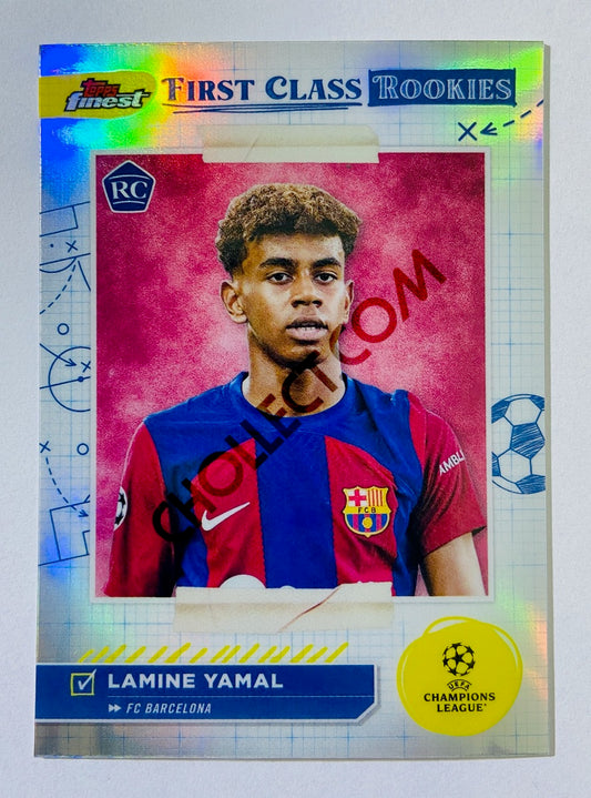 Lamine Yamal – FC Barcelona 2023-24 Topps Finest UEFA Club Competitions First Class Rookies RC Rookie #FR-1