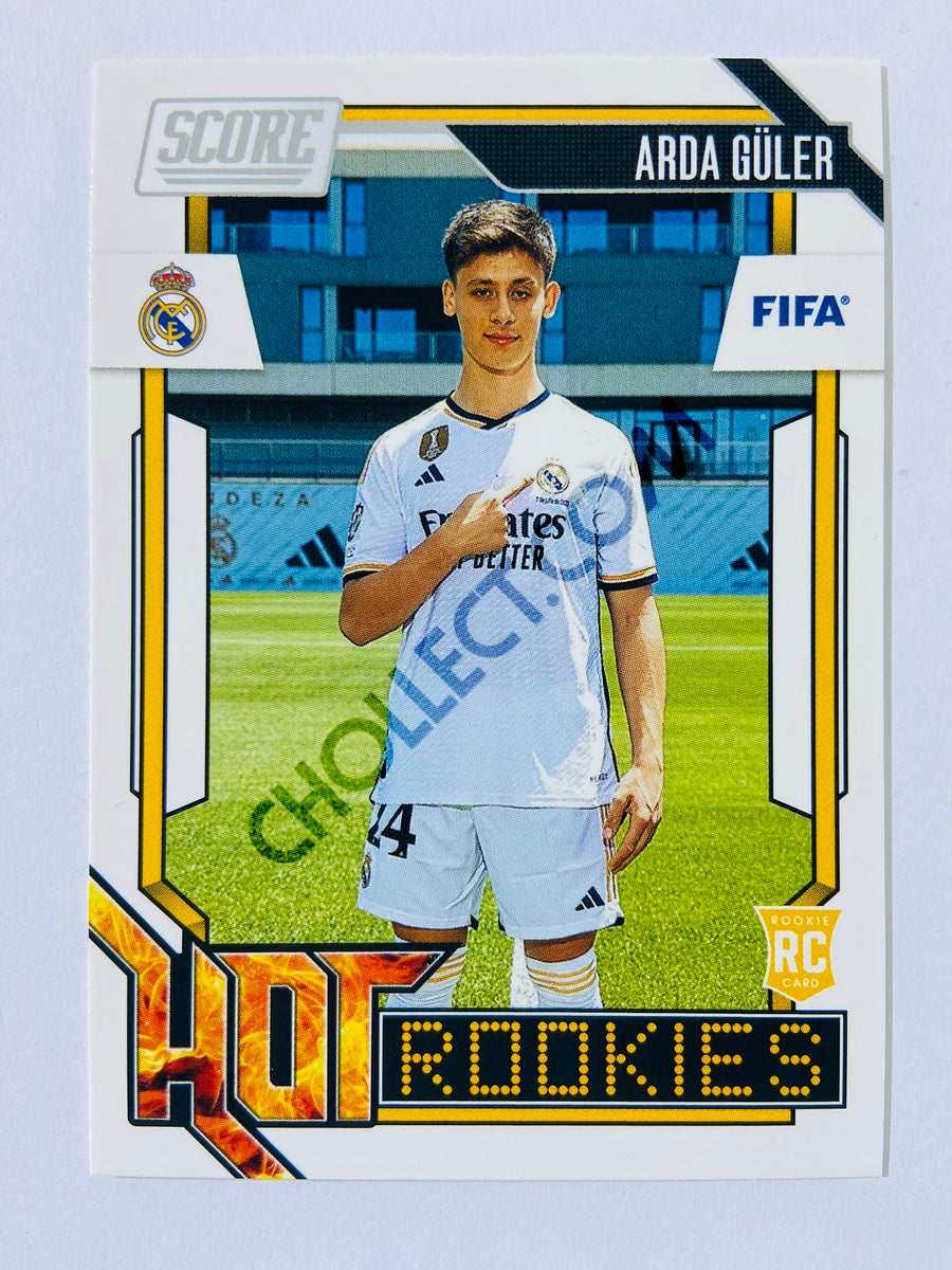 Arda Güler – Real Madrid 2023-24 Panini Score FIFA Hot Rookies Insert RC Rookie #13