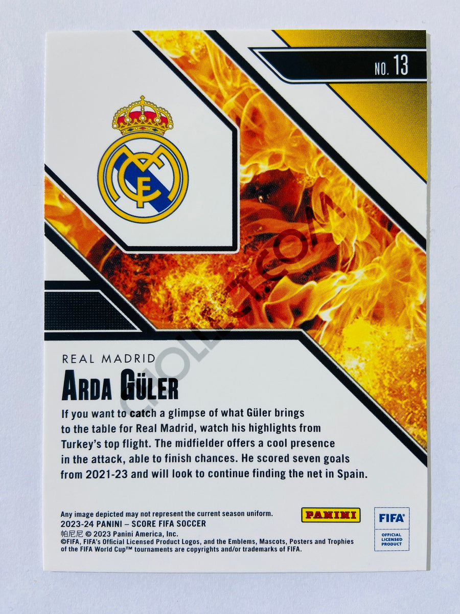 Arda Güler – Real Madrid 2023-24 Panini Score FIFA Hot Rookies Insert RC Rookie #13