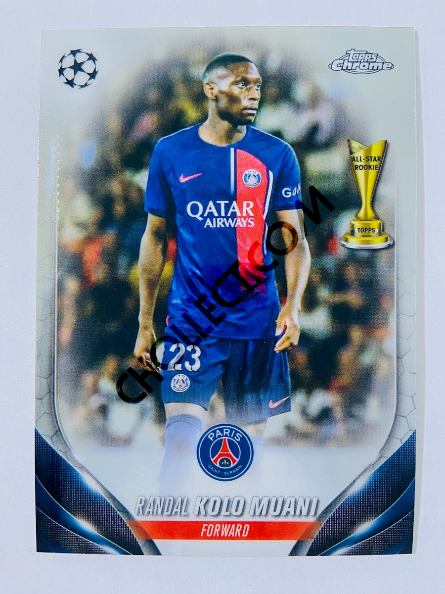 Randal Kolo Muani - Paris Saint-Germain 2023-24 Topps Chrome UEFA Club Competitions #70