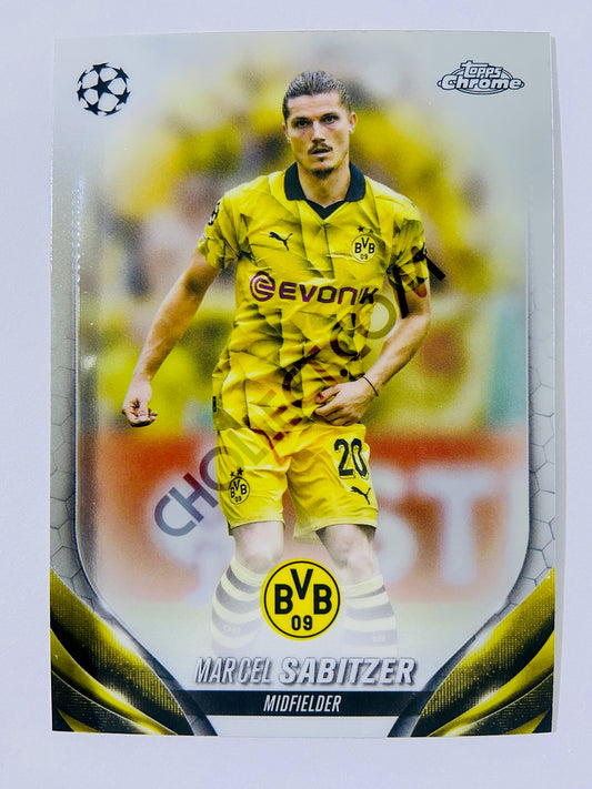 Marcel Sabitzer - Borussia Dortmund 2023-24 Topps Chrome UEFA Club Competitions #80