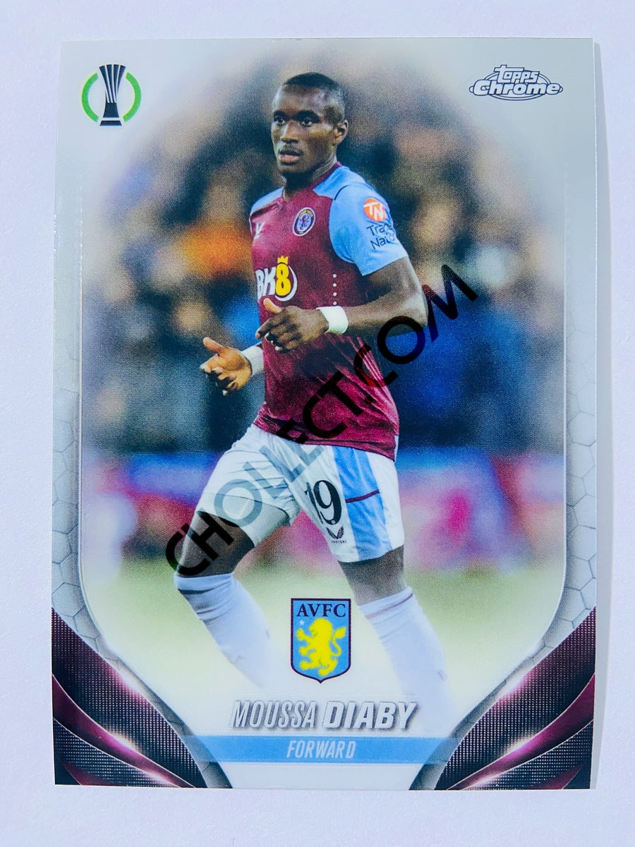 Moussa Diaby - Aston Villa 2023-24 Topps Chrome UEFA Club Competitions #116