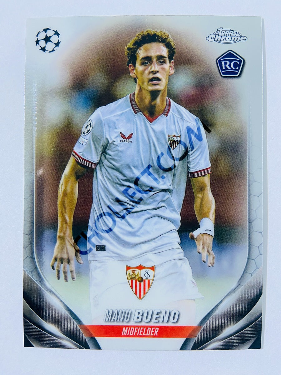 Manu Bueno - Sevilla FC 2023-24 Topps Chrome UEFA Club Competitions RC Rookie #122