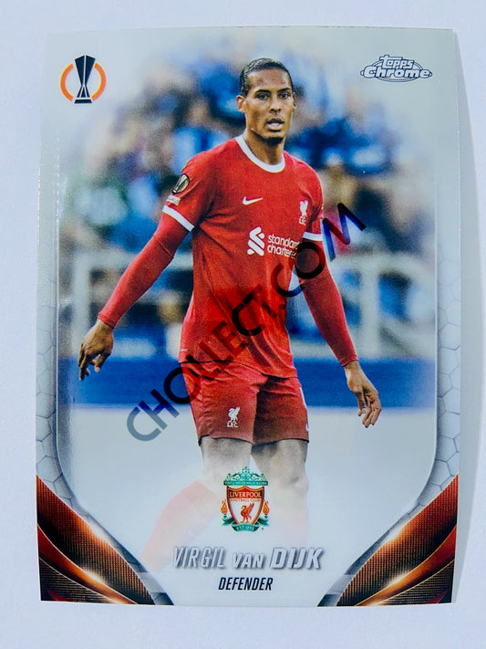 Virgil van Dijk - Liverpool FC 2023-24 Topps Chrome UEFA Club Competitions #132