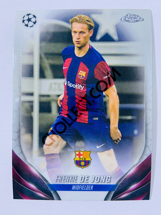 Frenkie de Jong - FC Barcelona 2023-24 Topps Chrome UEFA Club Competitions #166