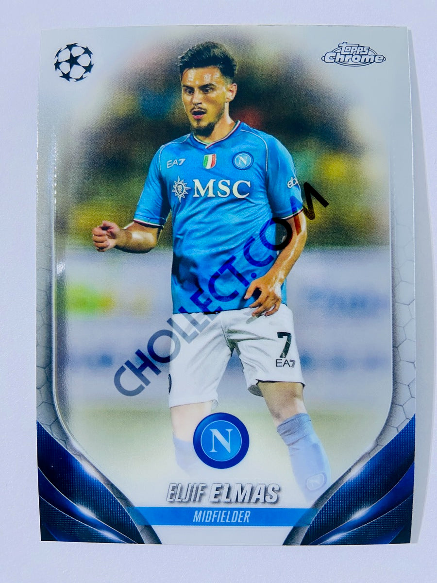 Eljif Elmas - SSC Napoli 2023-24 Topps Chrome UEFA Club Competitions #182