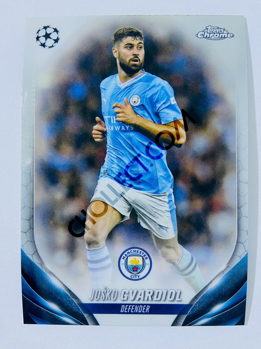 Josko Gvardiol - Manchester City 2023-24 Topps Chrome UEFA Club Competitions #196