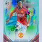 Kobbie Mainoo - Manchester United 2023-24 Topps Chrome UEFA Club Competitions Future Stars Aqua Prism Parallel #57