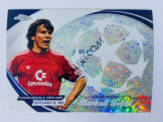 Lothar Matthäus - FC Bayern Mϋnchen 2023-24 Topps Chrome UEFA Club Competitions Star Debuts #SD-9