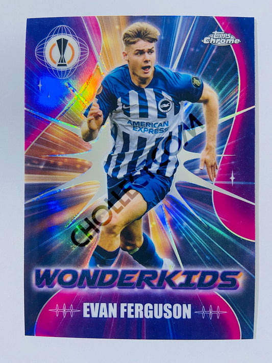 Evan Ferguson - Brighton & Hove Albion FC 2023-24 Topps Chrome UEFA Club Competitions Wonderkids #WK-4