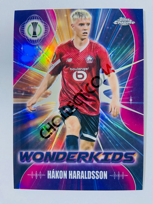 Hakon Haraldsson - LOSC Lille 2023-24 Topps Chrome UEFA Club Competitions Wonderkids #WK-5