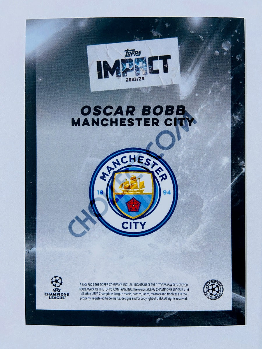 Oscar Bobb - Manchester City 2023-24 Topps Impact