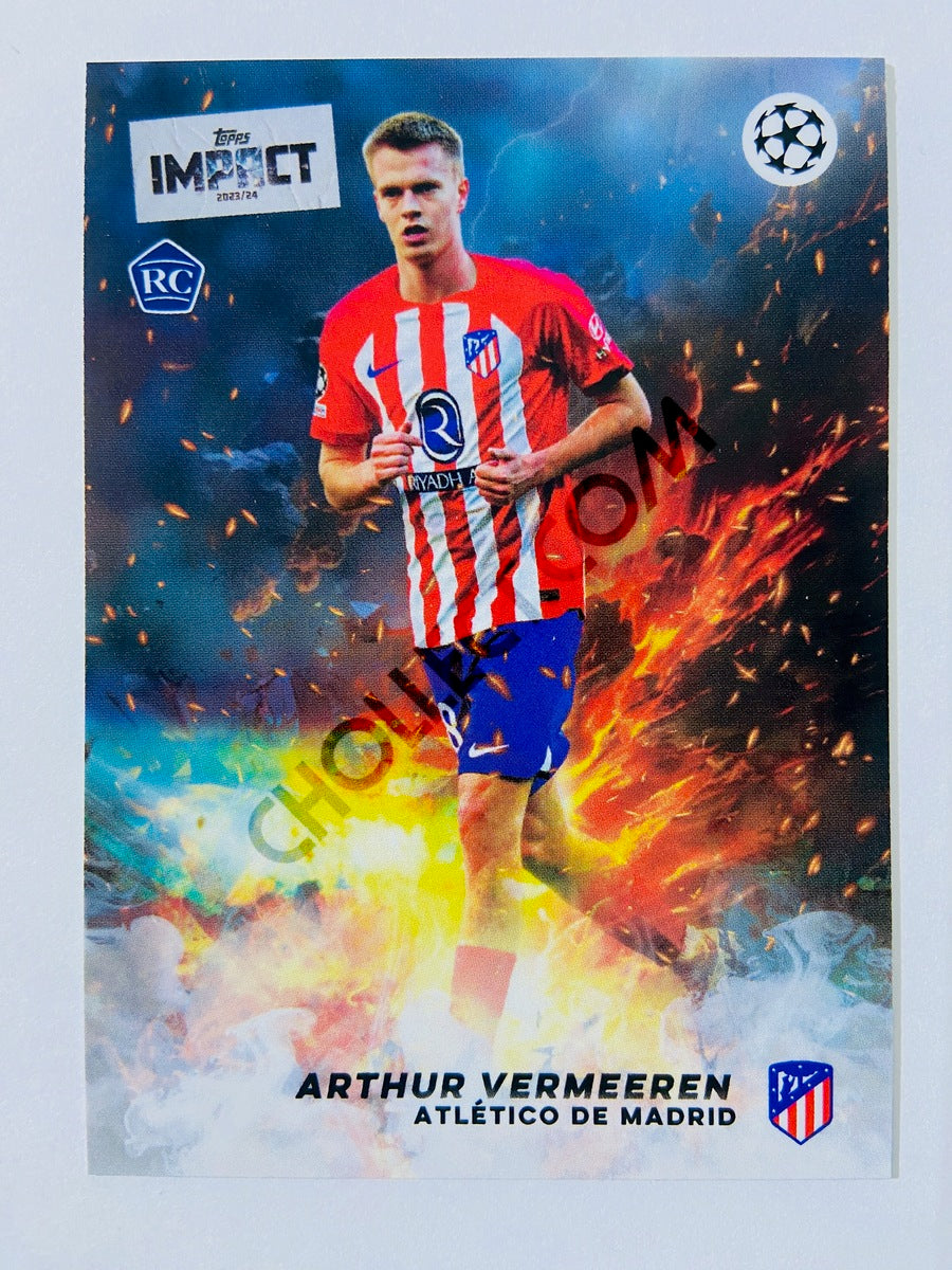 Arthur Vermeeren - Atletico de Madrid 2023-24 Topps Impact RC Rookie