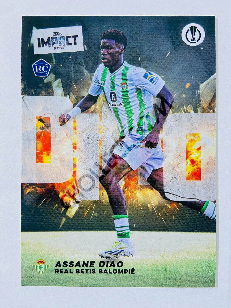 Assane Diao - Real Betis Balompie 2023-24 Topps Impact RC Rookie