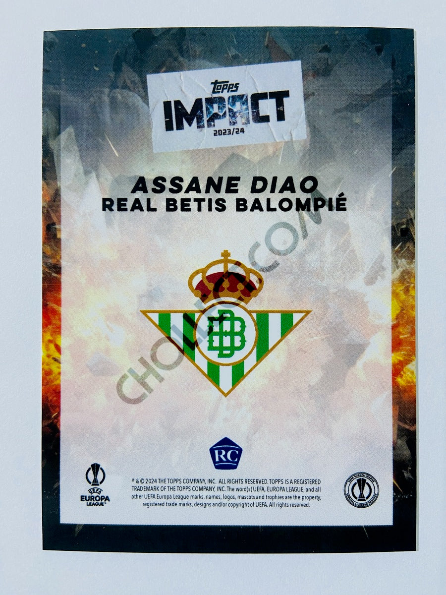 Assane Diao - Real Betis Balompie 2023-24 Topps Impact RC Rookie