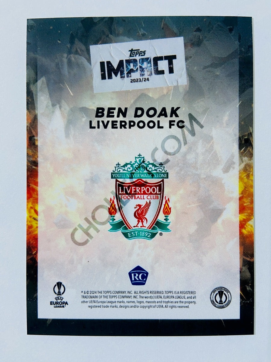 Ben Doak - Liverpool FC 2023-24 Topps Impact RC Rookie