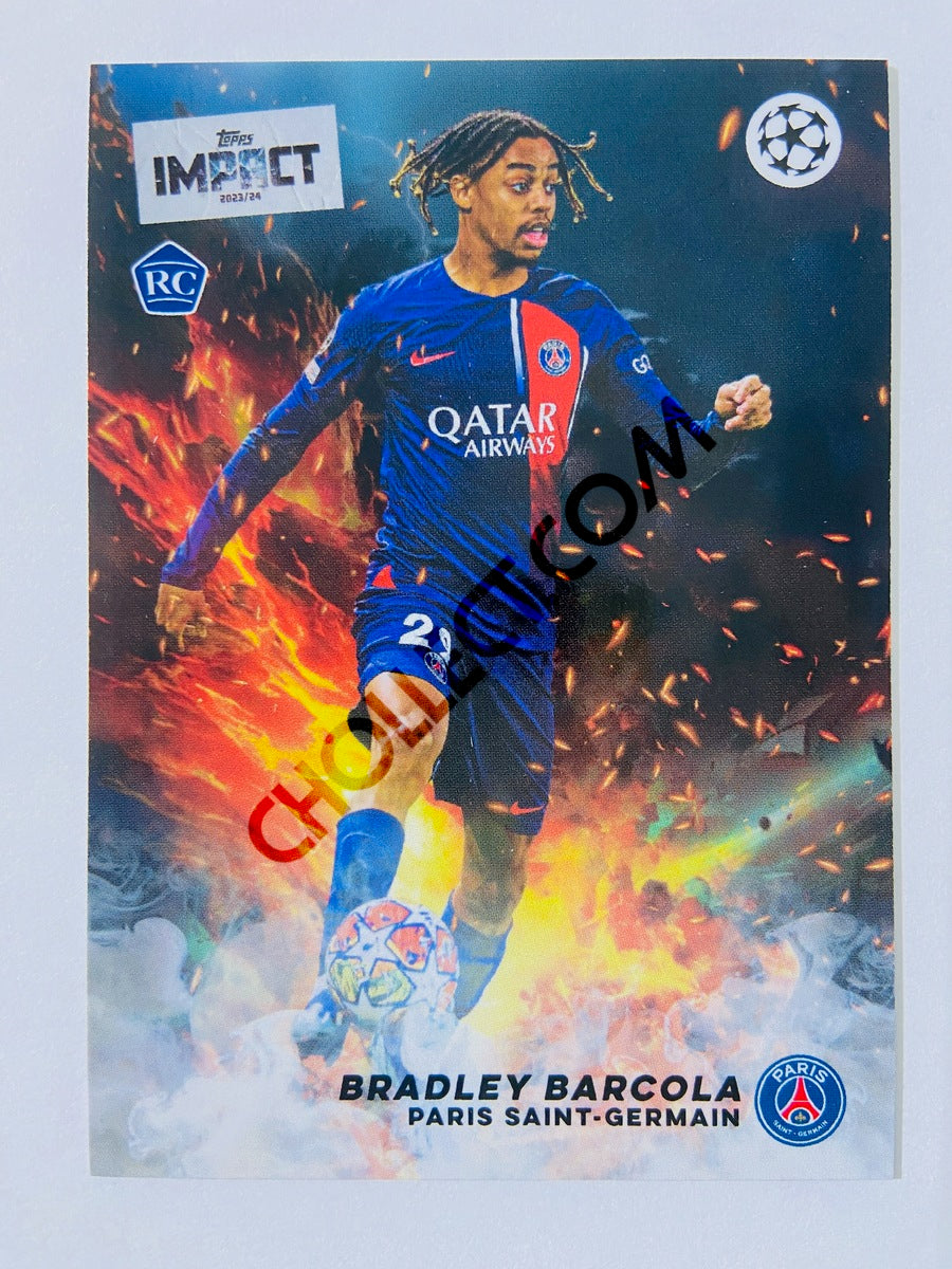 Bradley Barcola - Paris Saint-Germain 2023-24 Topps Impact RC Rookie